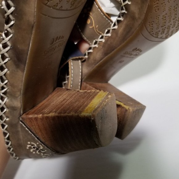 L'Artiste Strappy Floral Cutout Heeled Sandals - Picture 8 of 9